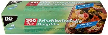 PAPSTAR Frischhaltefolie 300 m x 30 cm in Faltschachtel, Sie erhalten 6 Packungen á 1 Rolle (insgesa