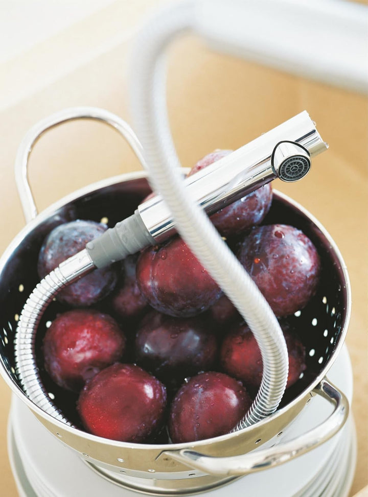 GROHE Minta - Einhand- Spültischarmatur (L- Auslauf, herausziehbarer Auslauf, Schwenkbereich von 360