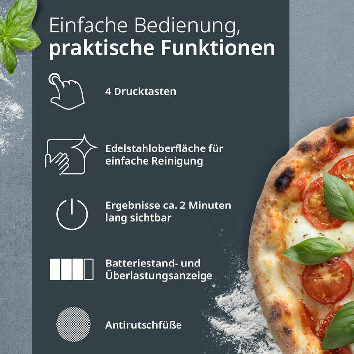 ADE Küchenwaage digital mit 2 Plattformen 5kg/1g & 500g/0,1g | duale Präzisionswaage auf 0,1g genau