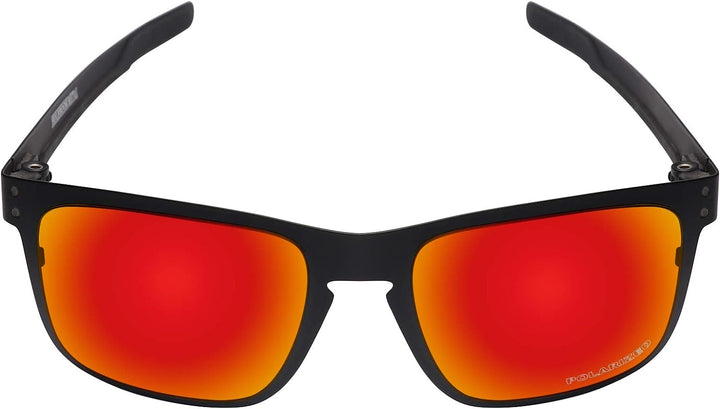 Mryok Ersatzgläser für Oakley Holbrook Metall - Optionen Polarisiert, Feuerrot Mryok, Polarisiert, F