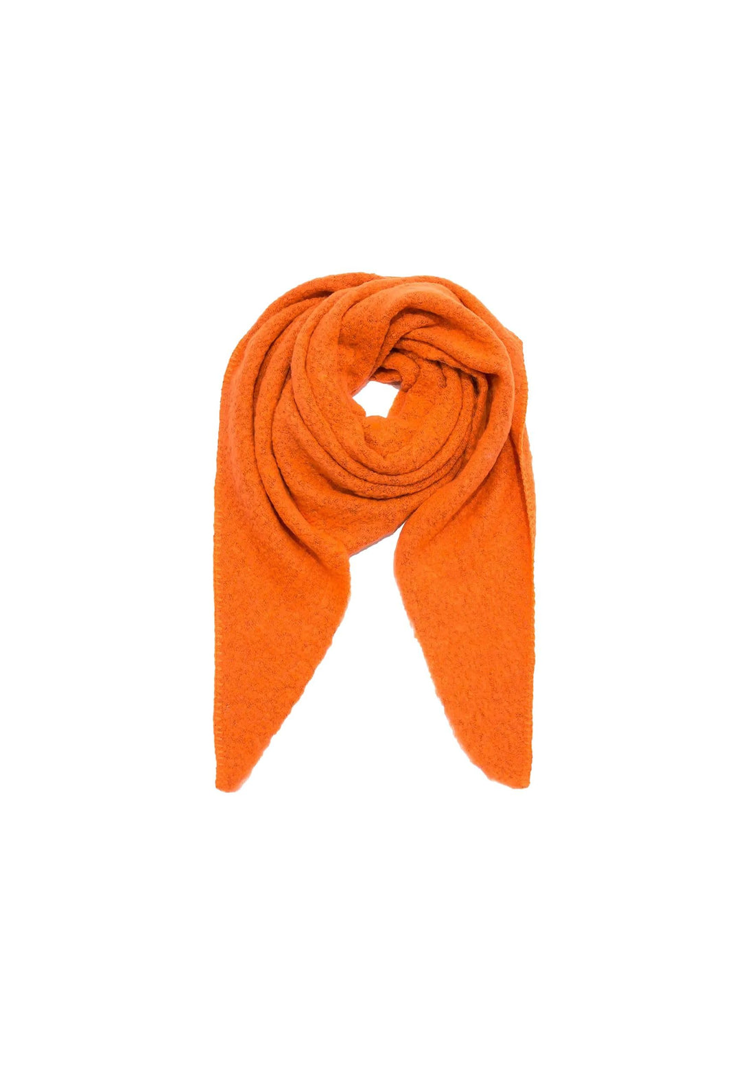 Faera XXL Dreieckstuch Bouclé elastisch weiches Cozy Material Einheitsgrösse Neon Orange, Einheitsgr