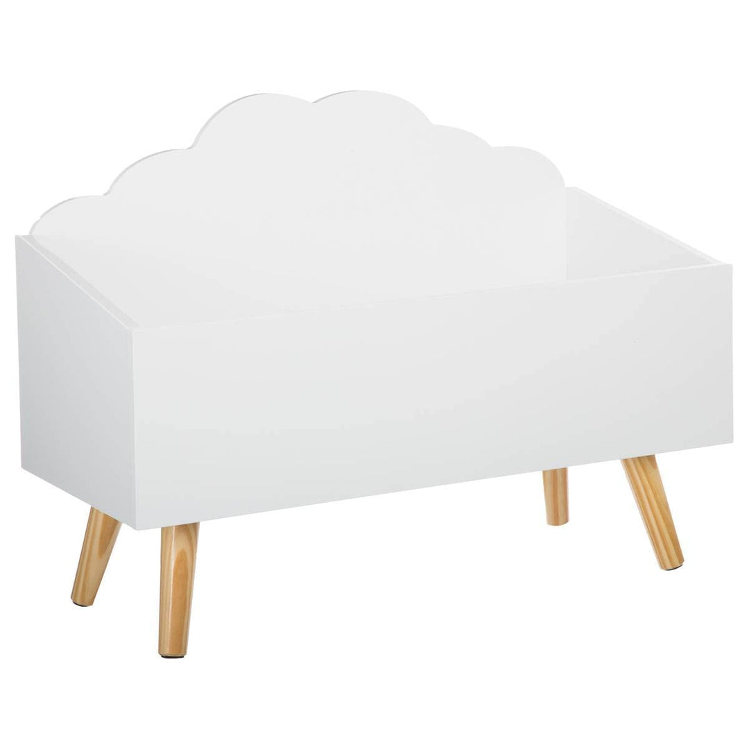 Kindertruhe Wolke weiss - Weiss - Atmosphera créateur d'intérieur L. 58 x l. 45 x H. 28 cm Weiss, L.