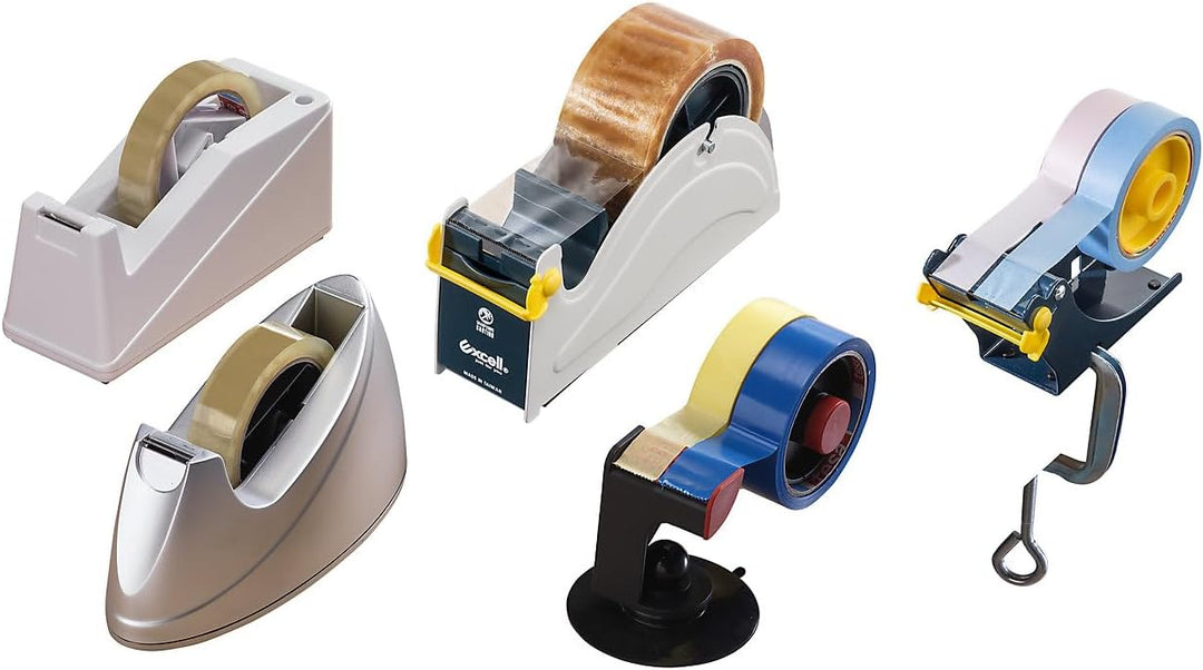 kaiserkraft | Tischabroller für Selbstklebeband | mit Zwingenbefestigung | für Bandbreiten bis 50 mm