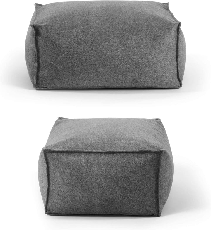 mokebo® Pouf, Hocker o. Sitzhocker 60x45cm 'Der Ruhepouf' Bodenkissen eckig, Fusshocker & Sitzwürfel