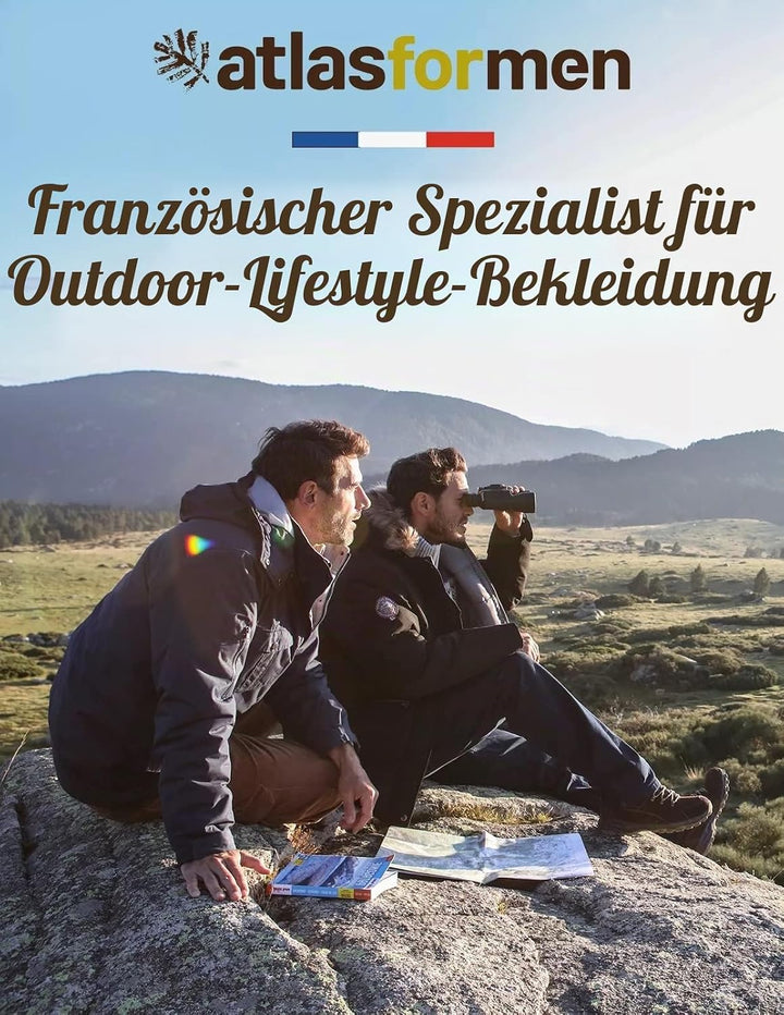 ATLAS FOR MEN - Kariertes Hemd aus Flanell - Langärmelig - Verfügbar in grossen Grössen von M bis 5X