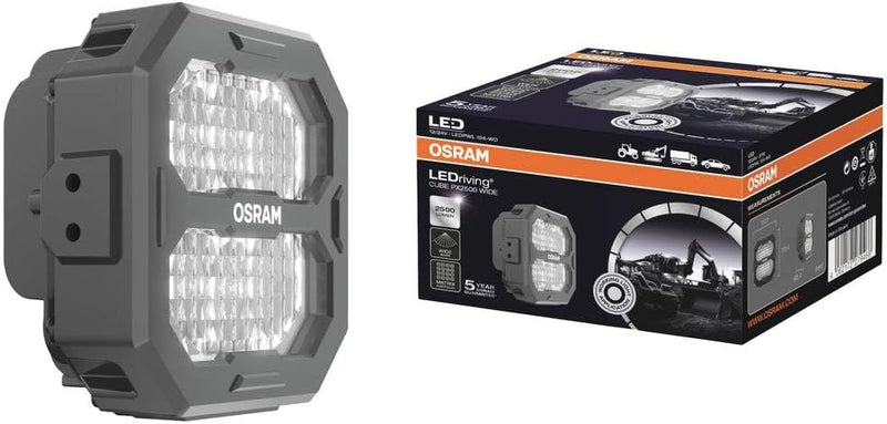 OSRAM LEDriving® Cube PX2500 Wide, LEDPWL104-WD, OFF ROAD, LED Arbeitsscheinwerfer, 2500 Lumen, Falt