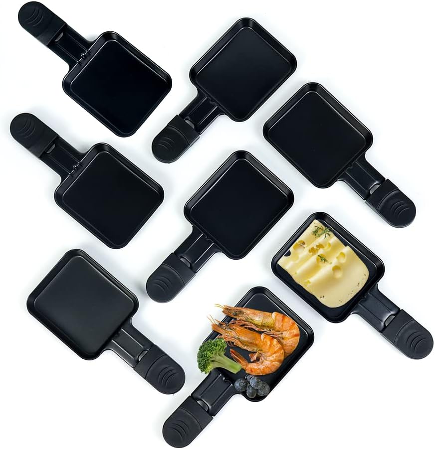 Raclette Pfännchen Mini Antihaftbeschichtet Pfännchen, 8er Set