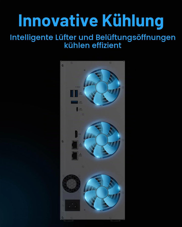 TERRAMASTER T9-500 Pro NAS Speicher - 9Bay Core i7 1255U 10 Kerne 12 Threads CPU, 16GB DDR5, 10GbE X