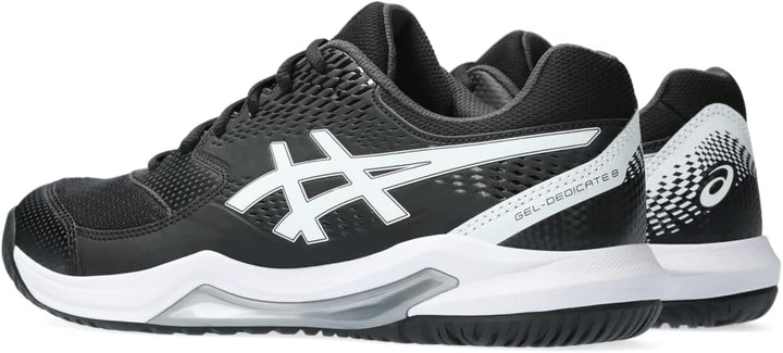 ASICS Herren Gel-Dedicate 8 Padel Sneaker 40 EU Schwarz Weiss, 40 EU Schwarz Wei&#xDF;