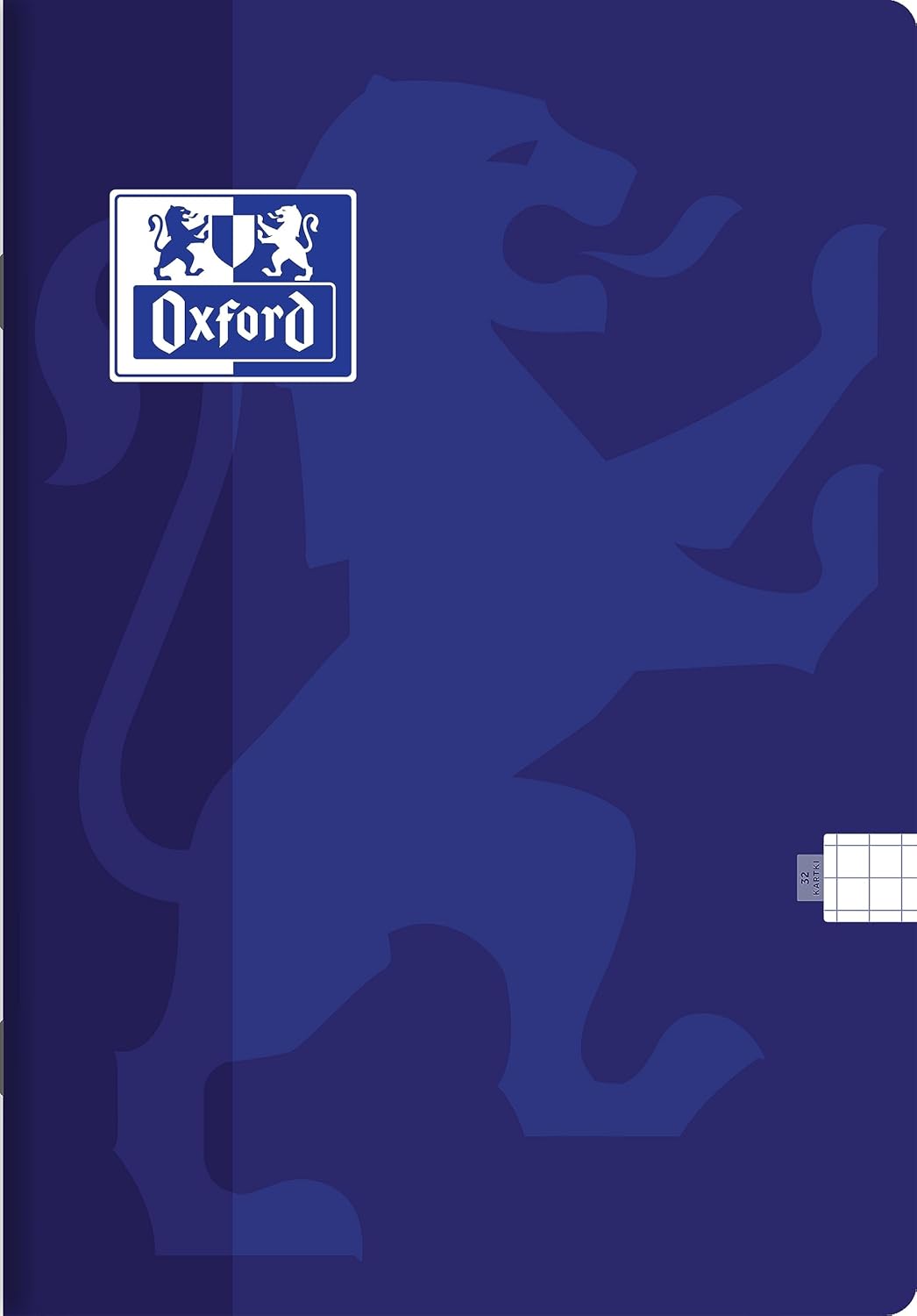 Oxford Touch Schulheft A5 Kladde 32 karierte Blätter mit Seitenrand, Optik Paper 90 g, weicher lamin