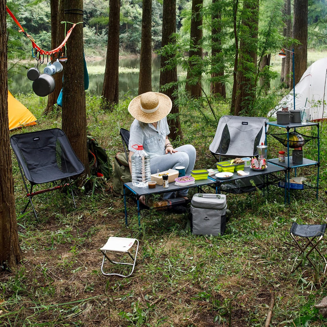 Naturehike Tragbarer Campingstuhl Ultraleichter Klappstuhl, Schnelle Demontage und Montage, Zum Ange