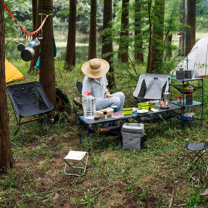 Naturehike Tragbarer Campingstuhl Ultraleichter Klappstuhl, Schnelle Demontage und Montage, Zum Ange