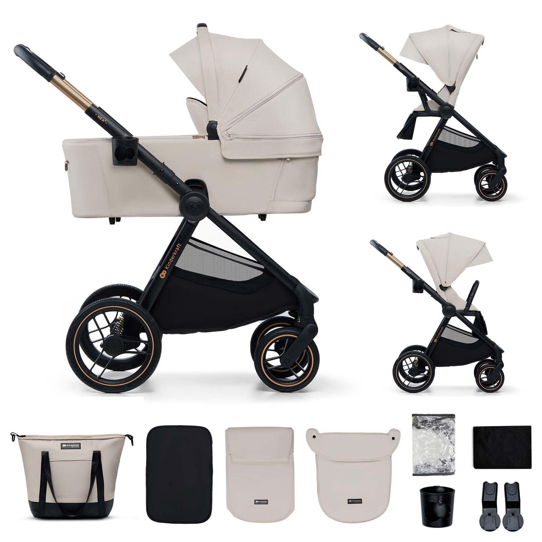 Kinderkraft NEA 2 Kinderkraft buggy von Geburt bis 22 kg, Zusammenklappen mit einer Hand, Liegeposit