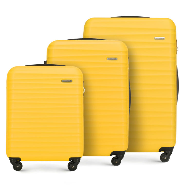 WITTCHEN Reisekoffer 3er Koffer-Set Rollkoffer Trolley Handgepäck Reisekofferset Gepäckset Hartschal