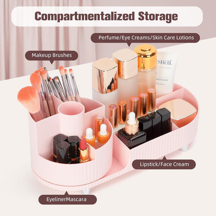 Make Up Kosmetik Organizer, 360° Drehbarer Beauty Organizer, Multifunktionale Kosmetikaufbewahrung f
