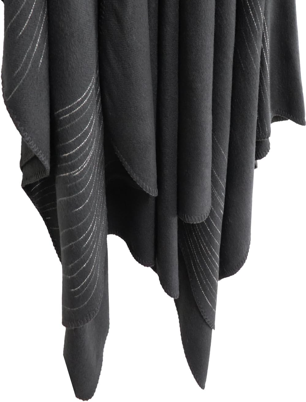 Shmily Girl - Damen Poncho Habe Gestrickt Überdimensionalen Decke Kap-Schal Einheitsgrösse Buntes Ga