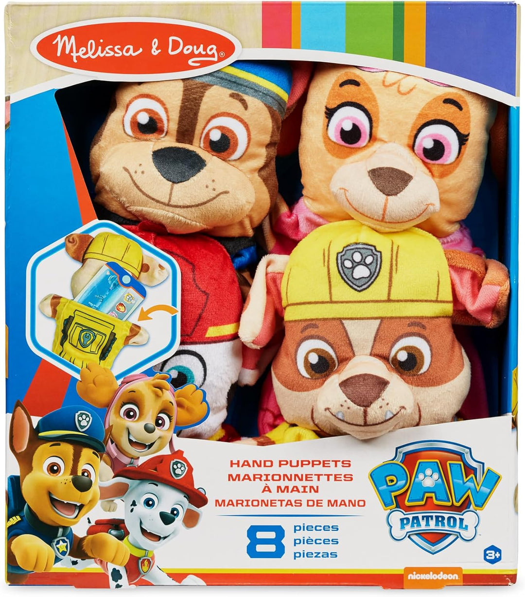 Melissa and Doug Handpuppe Paw Patrol | 4 Kasperle Paw Patrol Handpuppen für Kinder | Kasperletheate
