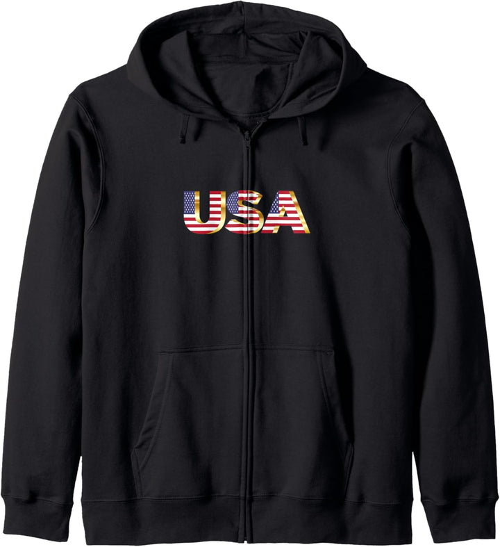 USA Flagge Amerikanisch Patriotisch Kapuzenjacke