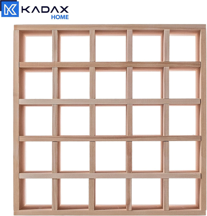 KADAX Weinregal aus Holz, 52 x 25.5 x 52 cm, Grosses Flaschenregal für viele Weinflaschen, rustikale