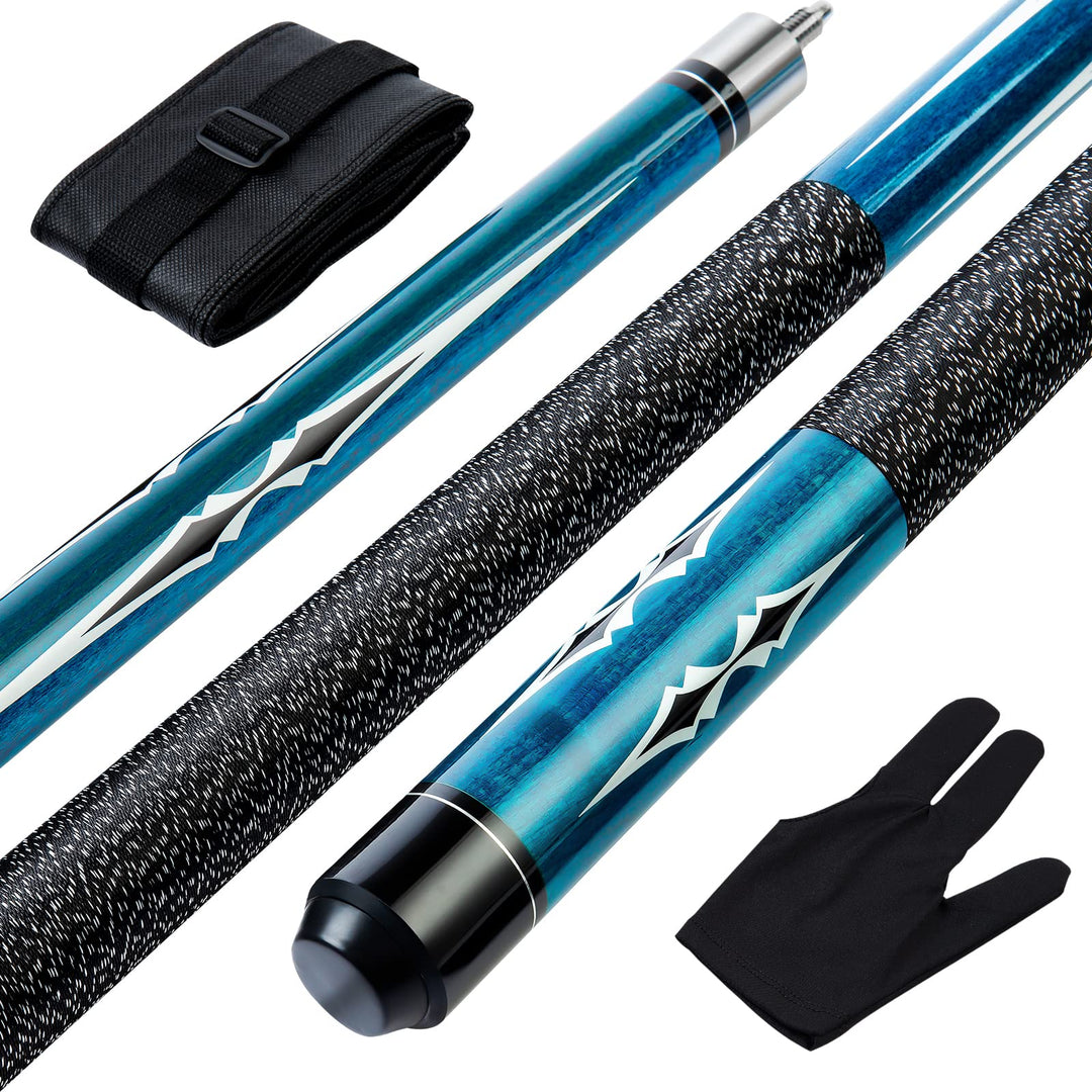 Teekerwan Billardqueue-Set, 13 mm Spitze, Hartholz, kanadischer Ahorn, professioneller Billard-Queue