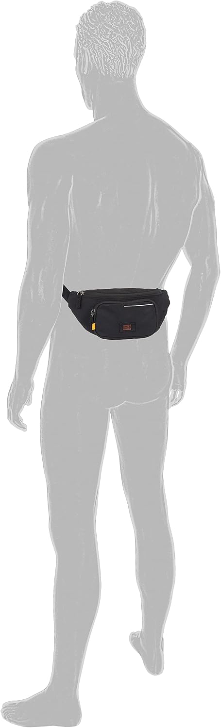 camel active bags City Herren Gürteltasche Bauchtasche Gross Schwarz, Schwarz
