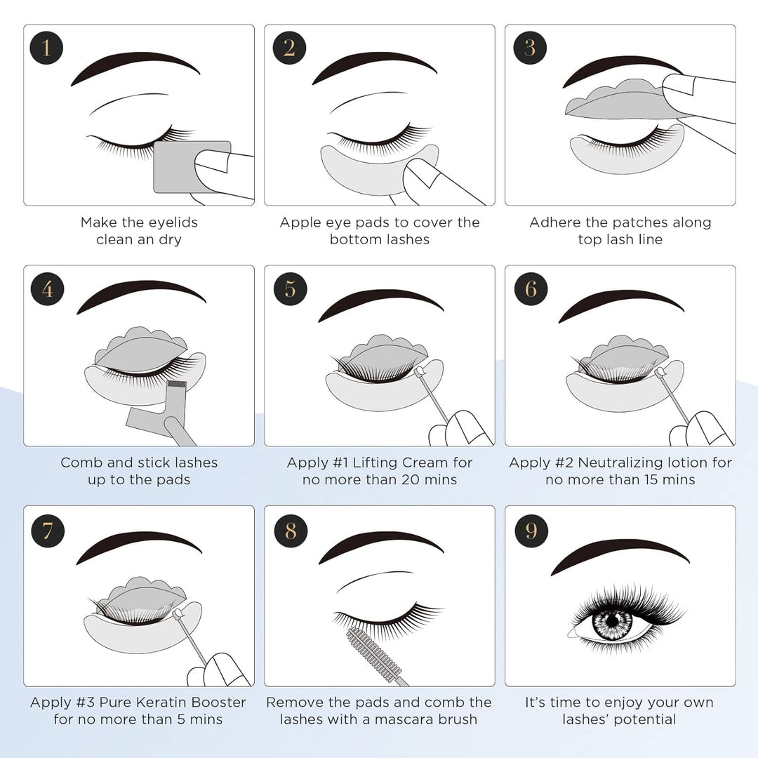 LASHVIEW Lash Lift Kit,Lash Lift,Professional Eyelash Perm Kit,Liquid Set,Semi-Permanent,Curling Per