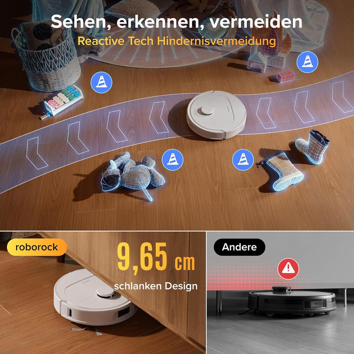 roborock Qrevo S Pro Set Saugroboter mit Wischfunktion, verbessert von QV 35A, 18.500 Pa Saugkraft,