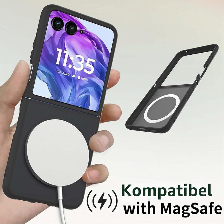 GIOPUEY Magnetische Handyhülle für Motorola Razr 60 Ultra Hülle, Case Kompatibel mit MagSafe, Matte