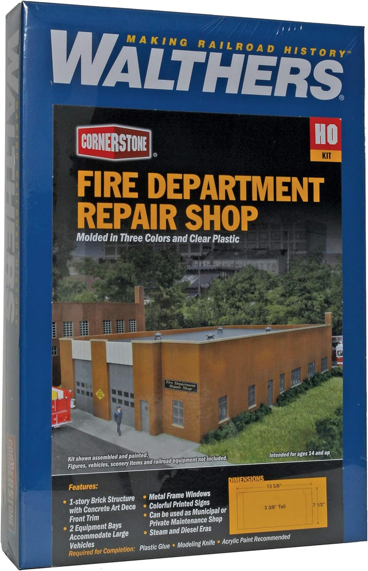 Walthers Cornerstone 933-3767 Modellbau, Hobby, Zusammenbau, detailliert, 7-1/2 X 11-1/2 X 3-3/8" 19