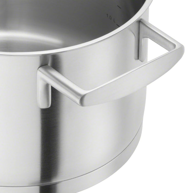 ZWILLING Vitality Kochtopf-Set, 5-teilig, 4 Deckel, Induktionsgeeignet, Edelstahl, Silber, 5-teilig