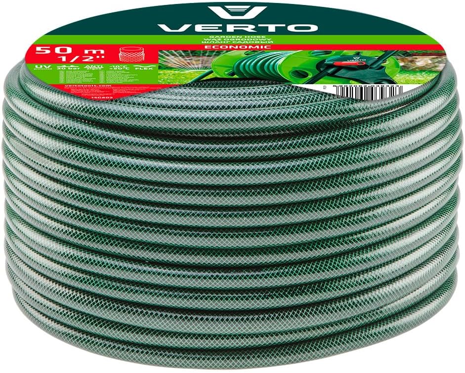 VERTO Gartenschlauch ECONOMIC, UV-beständig, Bruchfestigkeit 20 bar, Algenablagerungsverhinderungssy