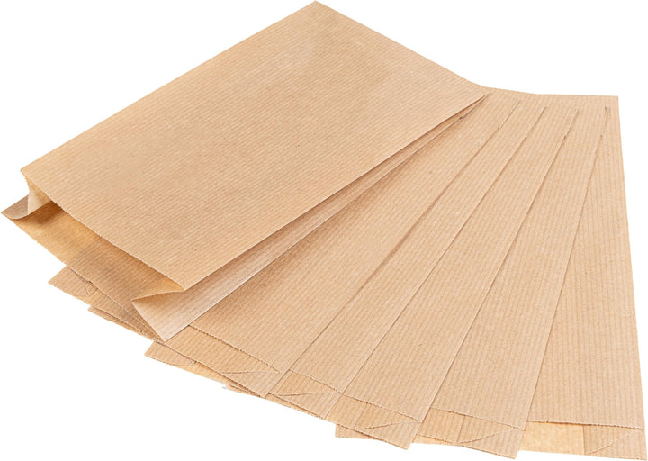 1000 Papiertüten Braun 15 x 29 cm | Papiertüten für Süss | Verpackung | Mittagessen | Sandwich | Geb