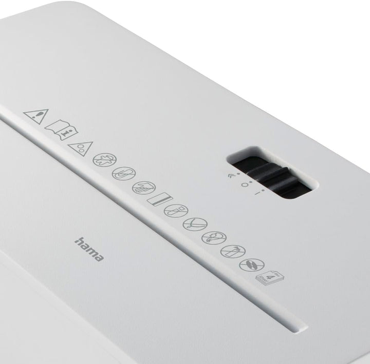 Hama Aktenvernichter P4 T4 E3 (Papierschredder mit Sicherheitsstufe, DSGVO konform, mit Einzug, auch