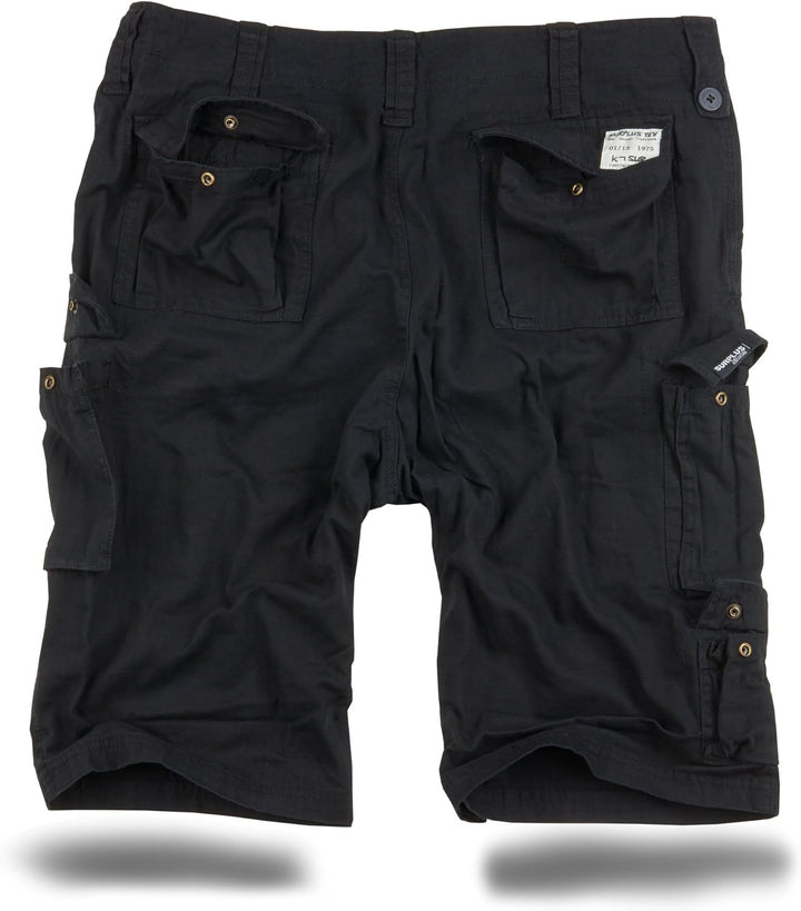Trooper Cargo Shorts Herren – 100% Baumwolle, Robuste Militär Shorts mit vielen Taschen, Bequeme Out