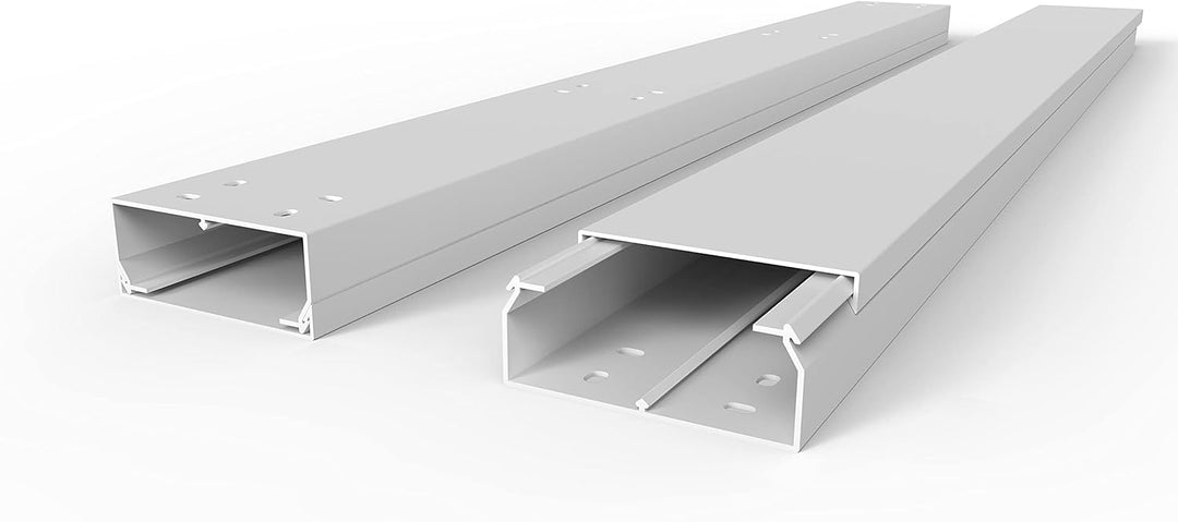 SCOS Smartcosat SCOSKK60 10 m Kabelkanal (L x B x H 2000 x 100 x 40 mm, PVC, Kabelleiste, Schraubbar