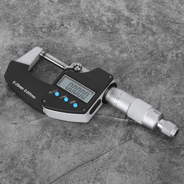 Digit Aussenmikrometer Zoll Mikrometer Grossbild Digital Metric Imperial 0,001 mm Genauigkeit 0‑25 m