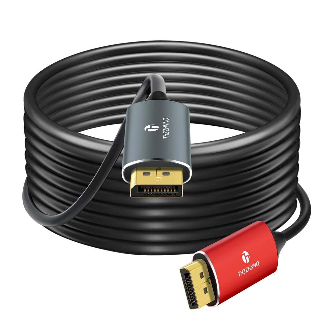 4K 8K DisplayPort Glasfaserkabel 15M, Fibre Optic DP auf DP 1.4 Kabel, 8K@30Hz, 4K@120Hz/144Hz, 2K@1