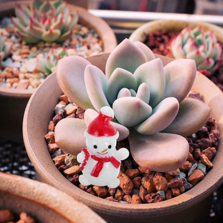 Gadpiparty 10pcs Kleine Figuren FüR Schneekugel, Mini Weihnachtsfiguren, DIY Dekoration Mikro-Landsc