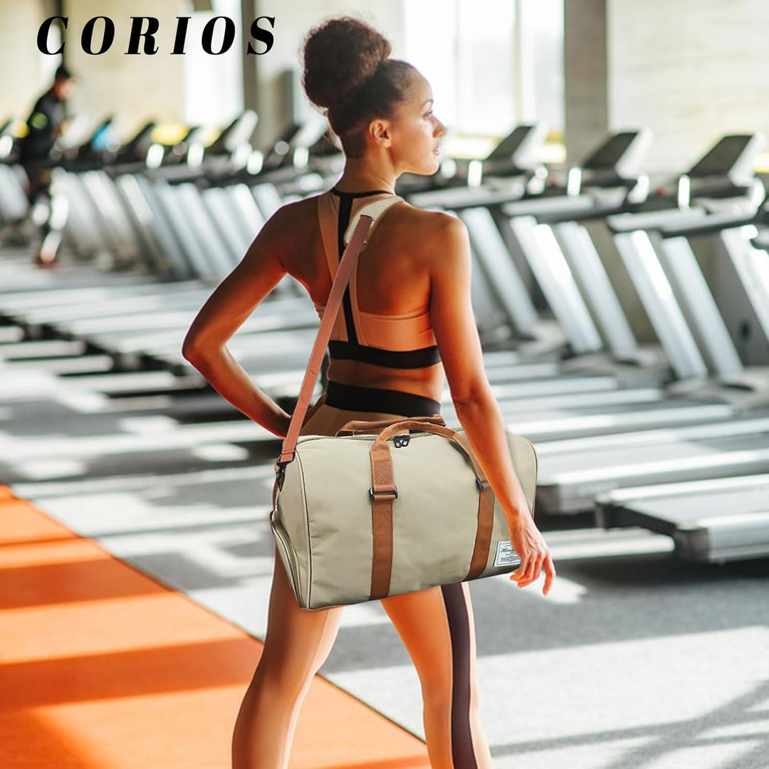 CORIOS Reisetaschen Duffle Bag für Herren/Damen Sporttasche Weekender Übernachtung Tasche Schwimmtas