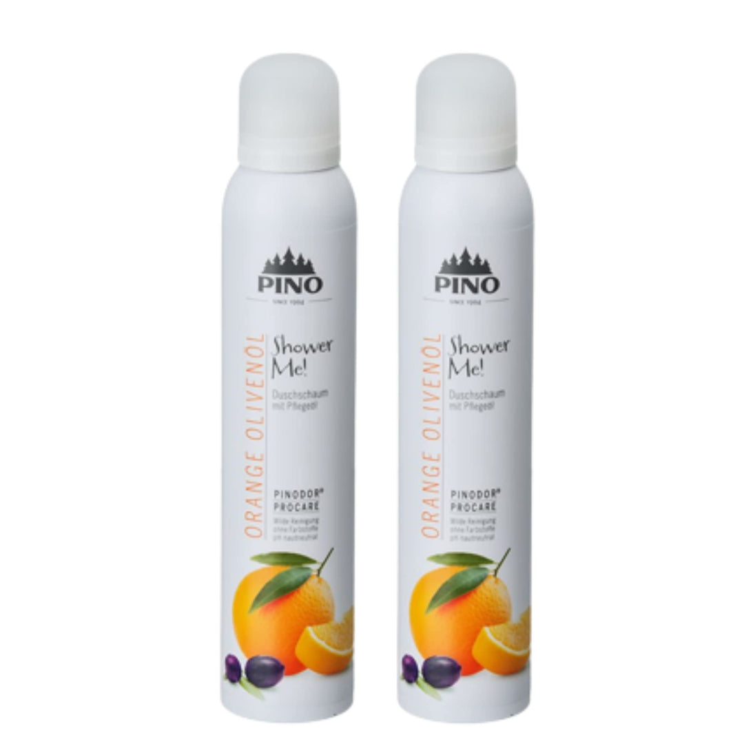 Pino Shower Me Duschschaum Orange Oliven?l 2 x 200ml, 2