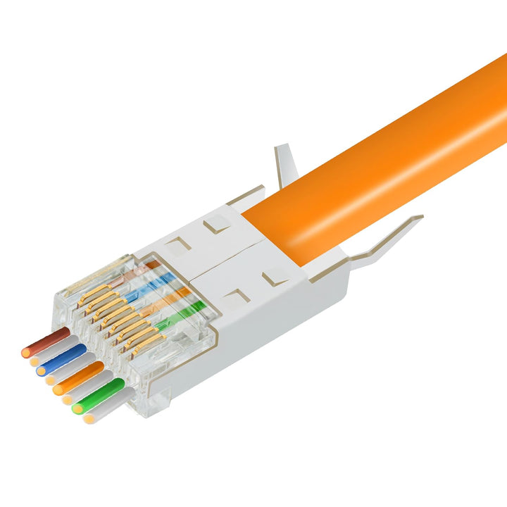BIGtec RJ45 Stecker Netzwerkstecker 50 Stück Hirose TM11 grün Hochgeschwindigkeits Verbindung für Fa