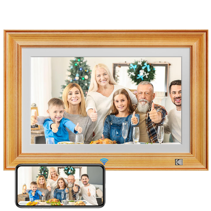 KODAK Digitaler Bilderrahmen 14.1 Zoll WLAN Elektronischer Bilderrahmen Full HD IPS Touchscreen Smar