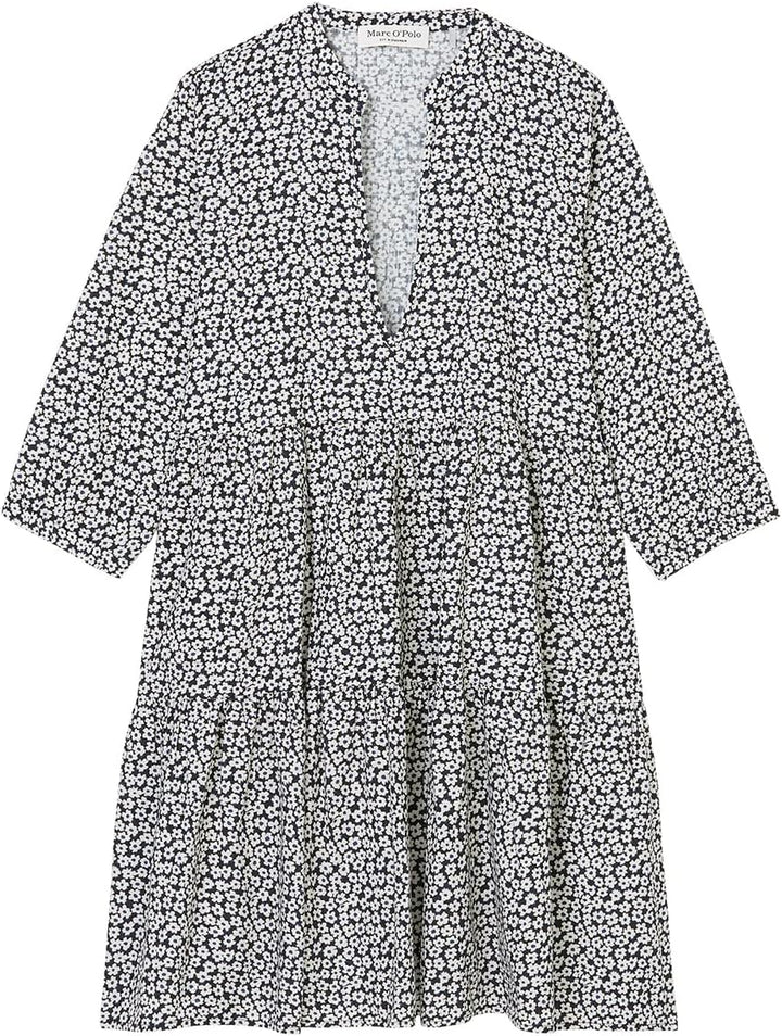 Marc O'Polo Damen W-Beach Tunic Überwurf für Schwimmbekleidung S Blauschwarz, S Blauschwarz