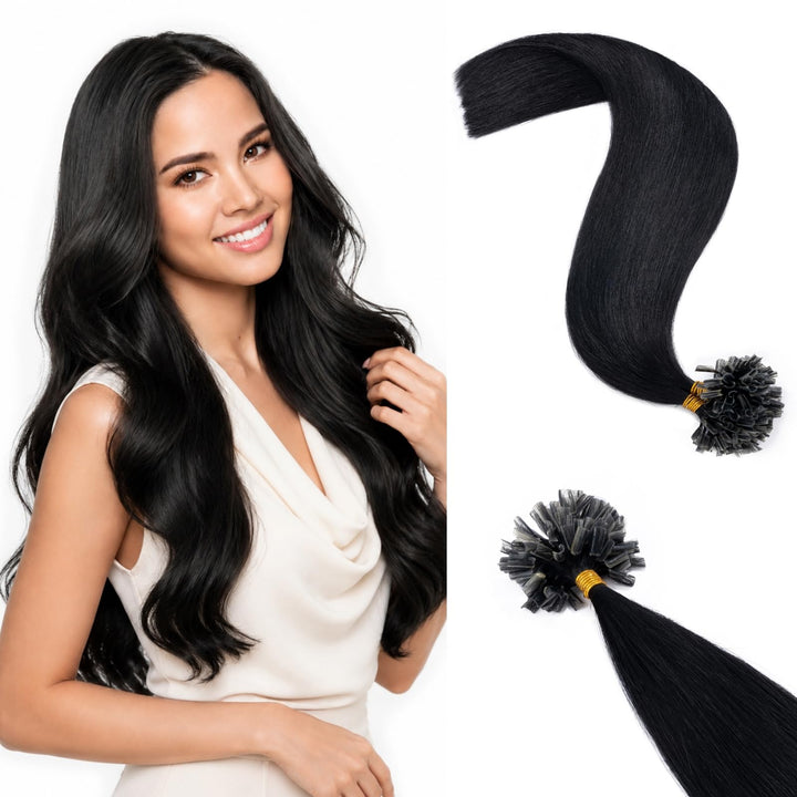 Rich Choices Extensions Echthaar Bonding U Tip keratin bondings Haarverlängerung Echthaar Hot Fusion