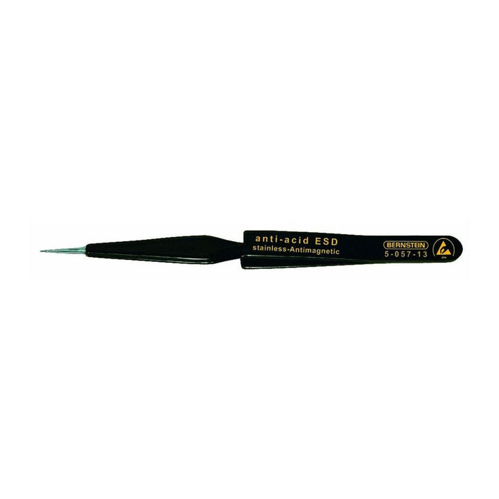 BERNSTEIN ESD SMD Kreuzpinzette 120 mm Form 53 Edelstahl, selbsthaltend, ableitfähig