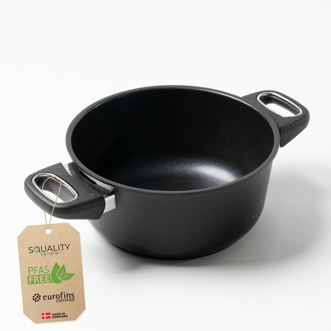 Premium Bräter Induktion 20 cm PFAS frei | 2l Schmortopf | Antihaft beschichtete ofenfeste Pfanne au