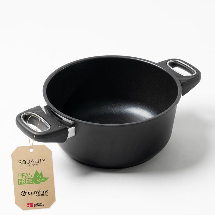 Premium Bräter Induktion 20 cm PFAS frei | 2l Schmortopf | Antihaft beschichtete ofenfeste Pfanne au