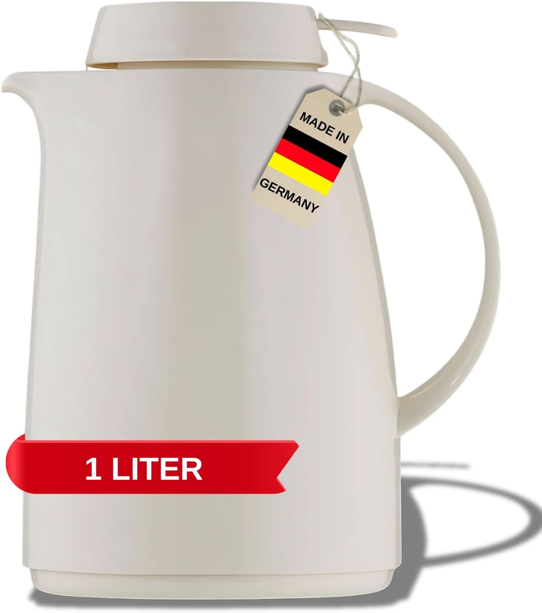 Helios Servitherm Kunststoff-Isolierkanne, weiss, 1 Liter 1,0 Liter Weiss, 1,0 Liter Weiss