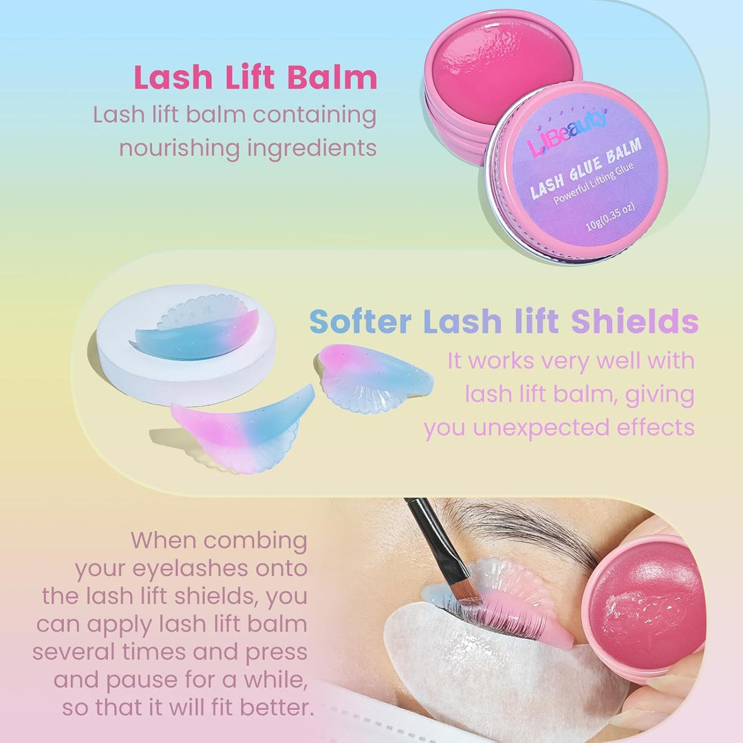 Libeauty Wimpernlifting Set, 10ml Lash Lifting Kit, Präzise Kontrolle Der Lotionmenge, Röhrenförmige