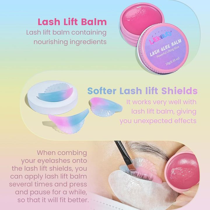 Libeauty Wimpernlifting Set, 10ml Lash Lifting Kit, Präzise Kontrolle Der Lotionmenge, Röhrenförmige